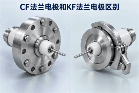CF法兰电极和KF法兰电极区别